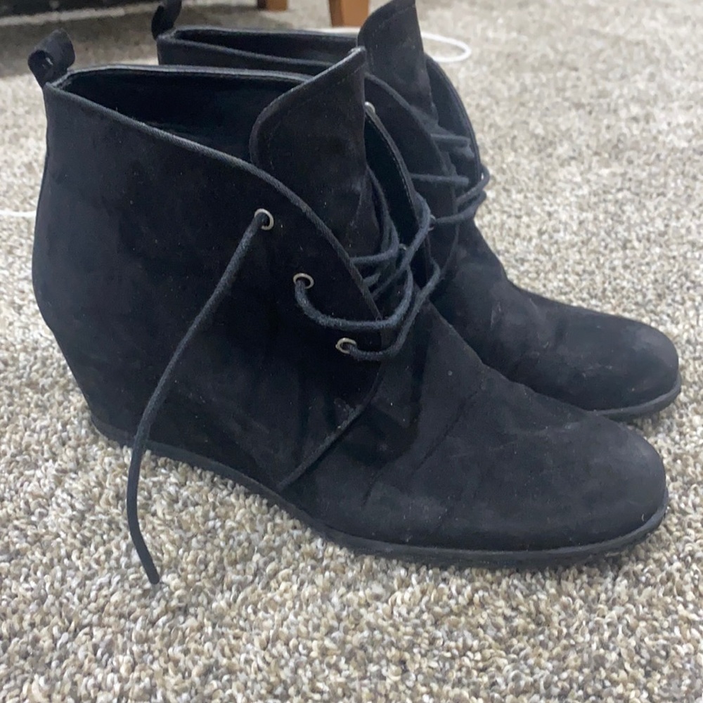 Black booties size 7